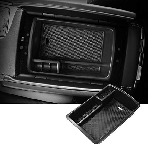 SKTU Center Console Organizer Compatible with 2021 Update Genesis GV80 Accessories Insert ABS Black Materials Tray Armrest Secondary Storage Box