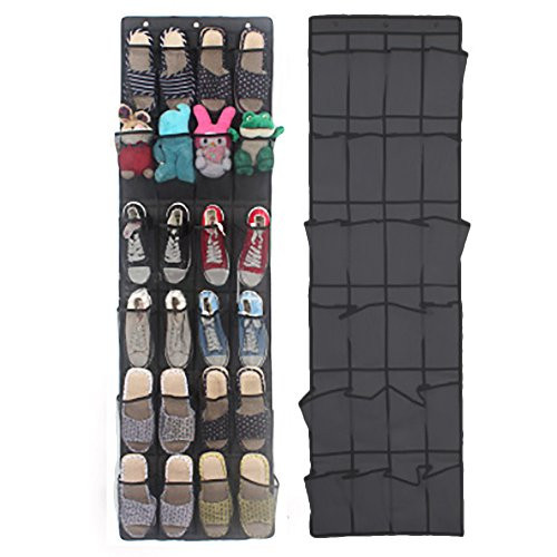 Yelwatfri Over The Door Shoe Organizer,Clear Hanging Shoe Rack,24 Large Mesh Pockets Door Shoe Holder,Fabric Closet Shoe Organizer Storage Bag 24 Pocket Shoe Space Door Hanging Organizer Yelwatfri Over The Door Shoe Organizer,Clear Hanging Shoe Rack,24 Large Mesh Pockets Door Shoe Holder,Fabric Closet Shoe Organizer Storage Bag 24 Pocket Shoe Space Door Hanging Organizer