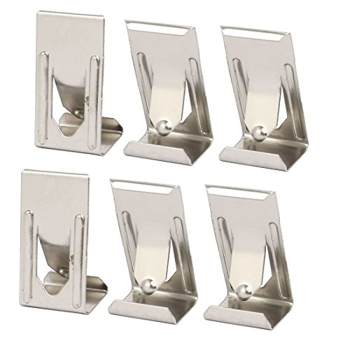 YeVhear 26 x 14 mm Photo Frame Metal Photo Frame Spring Turn Clip Hanger Set of 6