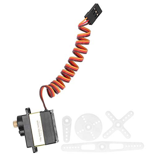 Large Torque Servo, Durable Black Stable High Performance Helicopter Model Servo, Mini for Small Helicopters Small Fixed Wing