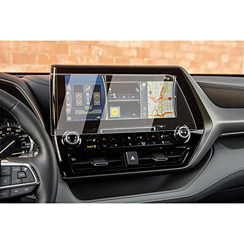CDEFG Screen Protector for 2020 2021 Highlander 12.3 Inch Touch Screen Protector Foils Navigation Display Protective Film Tempered Glass 9H Hardness HD Clear
