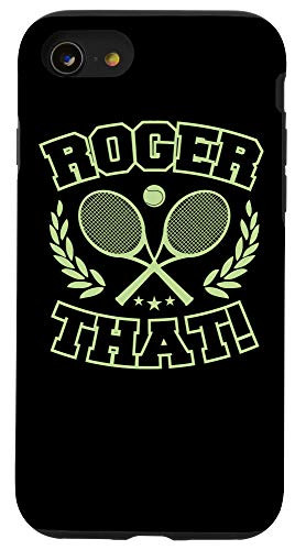 iPhone SE -2020- / 7 / 8 Roger That Tennis Racket Ball Retro Design Style Gift Idea Case