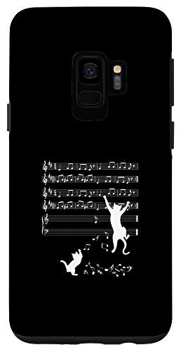 Galaxy S9 Cat And Note Musical Sheet Musician Cats Music Lover Gift Case