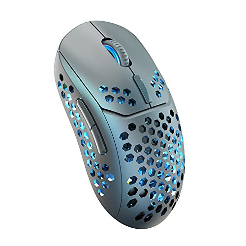 ZYC Honeycomb Shell Wireless Mouse Lightweight Gaming Mouse Rechargeable with USB Receiver RGB Backlight Computer Mouse for Laptop PC