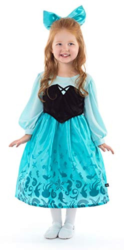 Little Adventures Mermaid Day Dress Costume with Hairbow (Large Age 5-7)