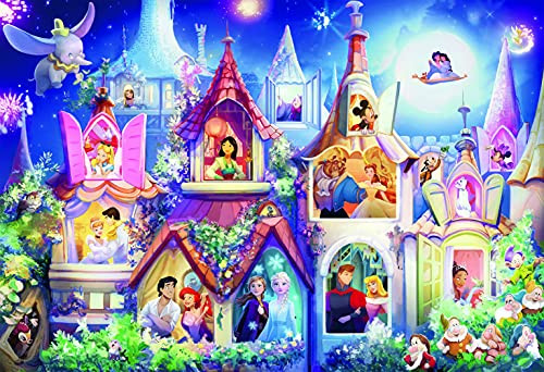 Ceaco 2000 Piece Disney/Pixar - Disney, Princess Castle Jigsaw Puzzle, Kids and Adults
