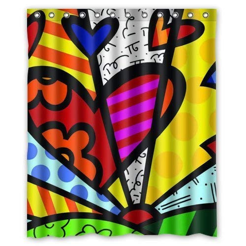 Cloud Dream Romero Britto Custom Shower Curtain,Waterproof and Mildewproof Polyester Fabric Bath Curtain Design,Extra Long 72x96-Inch Cloud Dream Romero Britto Custom Shower Curtain,Waterproof and Mildewproof Polyester Fabric Bath Curtain Design,Extra Long 72x96-Inch