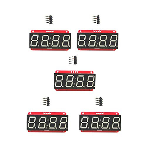 SDENSHI 5x 4 Digit 7-Segment 0.56" LED Display Module