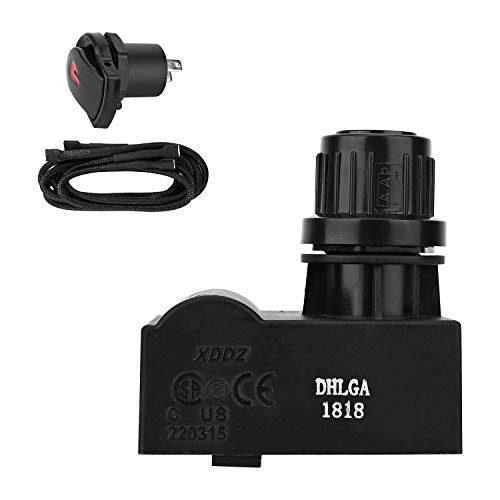 DcYourHome Electronic Igniter Kit Replacement for Char-Broil G511-0055-W1 and Other Char-Broil Models, Ignition Module Ignitor 2 Outlets, and Electronic Ignition Switch/Button