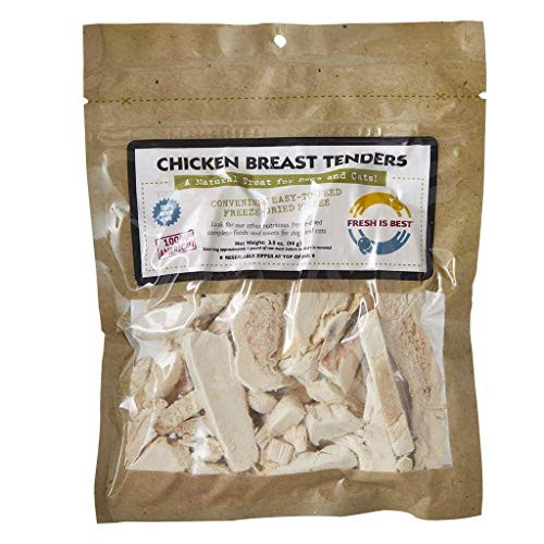 Fresh Is Best Freeze Dried Raw Chicken Breast Tenders - Dog  and  Cat Treats -Chicken Breast Tenders-