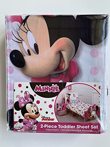 Disney Junior Minnie Mouse Toddler Sheet Set for Toddler Size Bed