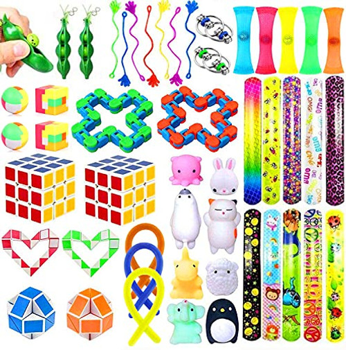 43 Pack Party Favors Toy Assortment for Kids Birthday Party Favors, Bulk Toys Carnival Treasure Box Prizes and School Classroom Rewards for Boys Girls Students, Pinata Goody Bag Fillers