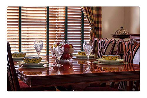 LESGAULEST Doormat Floor Rug/Mat -23.6 x 15.7 inch- - Dinner Table Table Chairs Soup Bowls China Plates