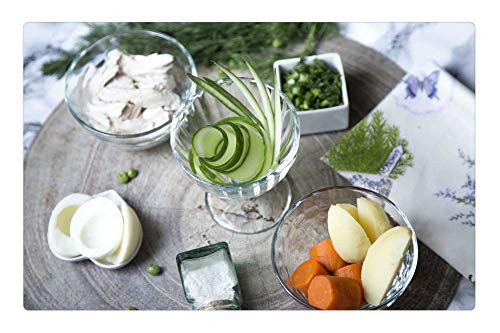 LESGAULEST Doormat Floor Rug/Mat -23.6 x 15.7 inch- - Food Table Glass Wooden Dinner Organic Breakfast