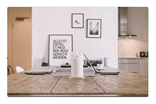 LESGAULEST Doormat Floor Rug/Mat -23.6 x 15.7 inch- - Table Candle Mac Apple Laptop Work Office Frames LESGAULEST Doormat Floor Rug/Mat -23.6 x 15.7 inch- - Table Candle Mac Apple Laptop Work Office Frames