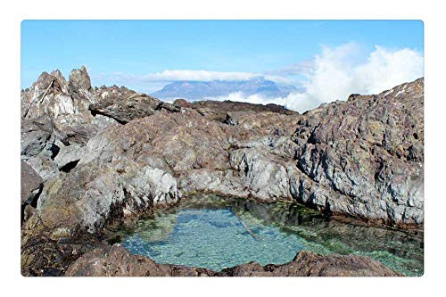 LESGAULEST Doormat Floor Rug/Mat -23.6 x 15.7 inch- - Table Mountain Sea Rock Cape Town Beach