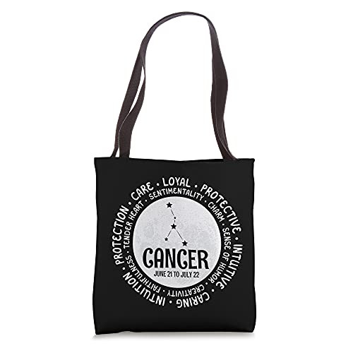 Cancer Zodiac Facts Traits Horoscope Sign Astrology Gift Tote Bag