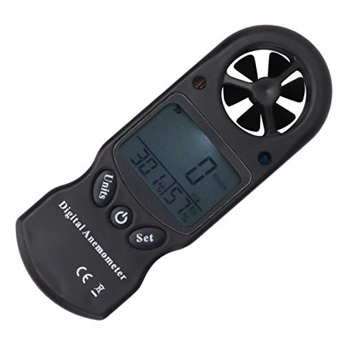 Air Volume Measuring Meter Handheld Mini 3-in-1 Digital Thermometer Anemometer Multi-Function Velocity for Hiking for Travelling