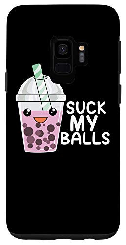 Galaxy S9 Boba Tea Suck My Balls Bubble-Tea Gift Case