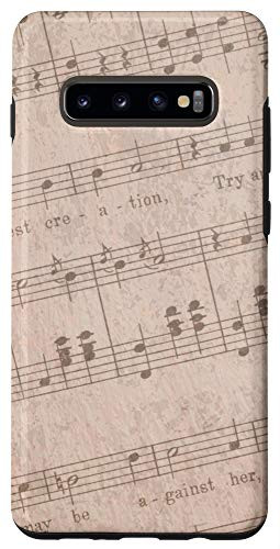 Galaxy S10 plus Old Music Paper Phone Accessory Gift Vintage Sheet Music Case