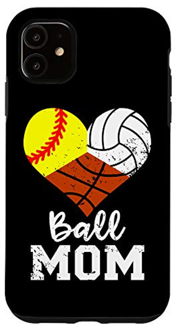 iPhone 11 Ball Mom Funny Softball Volleyball Basketball Mom Case iPhone 11 Ball Mom Funny Softball Volleyball Basketball Mom Case