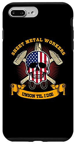 iPhone 7 Plus/8 Plus Sheet Metal Worker Gifts Funny Union Till I Die Case