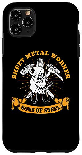 iPhone 11 Pro Max Sheet Metal Worker Gifts Funny Sons Of Steel Case