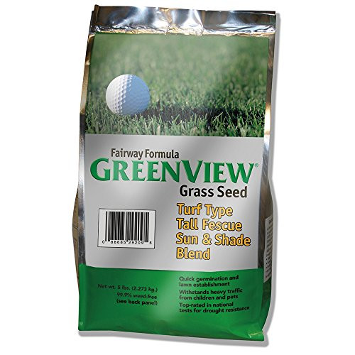 GreenView Fairway Formula Grass Seed Turf Type Tall Fescue Sun & Shade Blend, 5 lb Bag