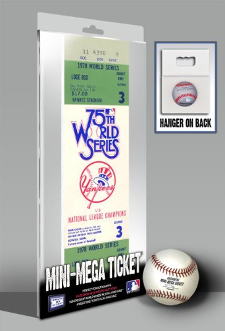 MLB New York Yankees 1978 World Series Mini-Mega Ticket MLB New York Yankees 1978 World Series Mini-Mega Ticket