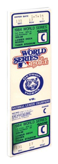 MLB Detroit Tigers 1984 World Series Mini-Mega Ticket MLB Detroit Tigers 1984 World Series Mini-Mega Ticket