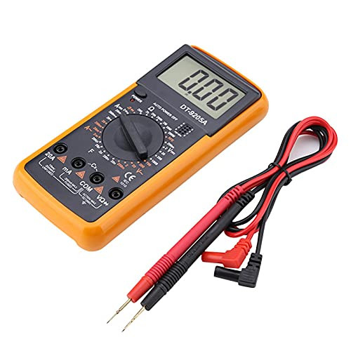 Digital Multimeter Resistance Tester Handheld high Accuracy LCD Display DT9205A with Overload Indication for Electrician
