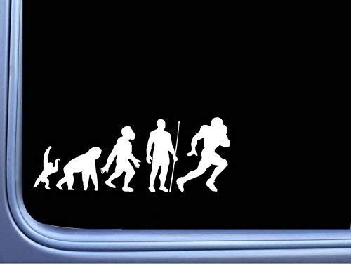 Football Evolution Vinyl Decal Car Window Stickers for Laptop Quote Funny Decals Computer Water Bottle Door Stickers Wall Decor