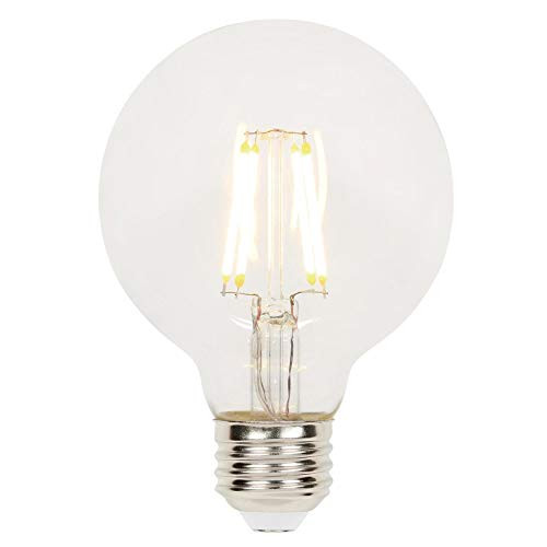 Westinghouse Lighting 4317300 6.5 -60-Watt Equivalent- G25 Dimmable Clear Filament, Medium Base LED Light Bulbs