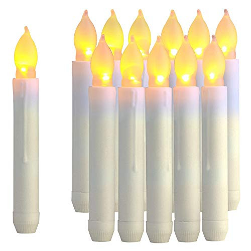 MNTT Flameless Candles Led,Flickering for Home Party Taper Halloween Decor Tea Candle Light Electronic Candles 12Pcs
