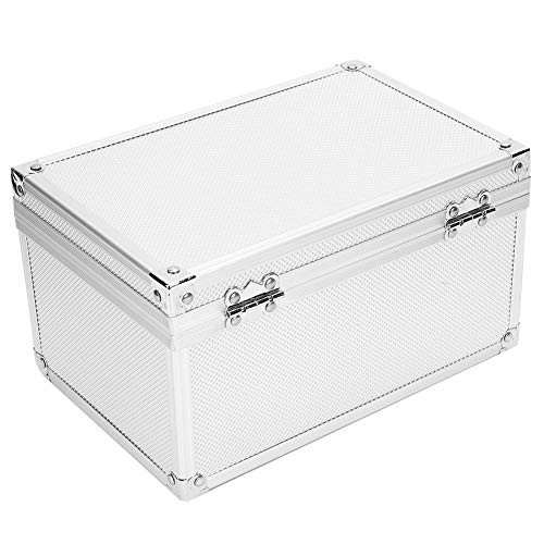 Storage Organizer,Aluminum Alloy Toolbox Portable Display Case Instrumentation Box,9.05x 5.9x 4.9inch