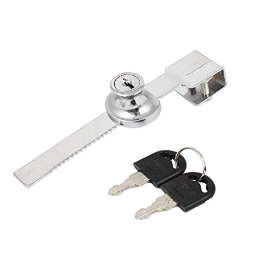 New Lon0167 110B Cabinet Featured Display Case Showcase reliable efficacy Sliding Glass Door Lock Silver Tone-id:a47 e9 37 34d-