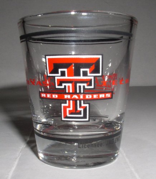 TEXAS RED RAIDERS ONE OUNCE SHOT GLASS TEXAS RED RAIDERS ONE OUNCE SHOT GLASS