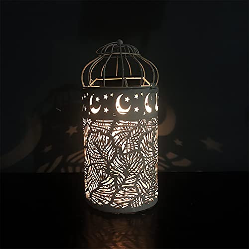 Wansan Solar Lanterns Waterproof Led Outdoor Lanterns, Decorative Metal Hanging Solar Lanterns for Gardens, Courtyards and Tables, and Hollow Lights for Landscape Decoration.