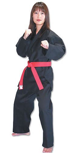 Tiger Claw Traditional Karate Uniform (Black, 6)