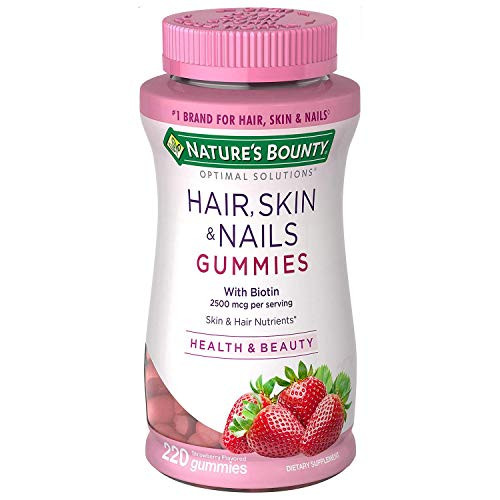 Natures Bounty Optimal Solutions Hair, Skin and Nails Gummies -220 Count-
