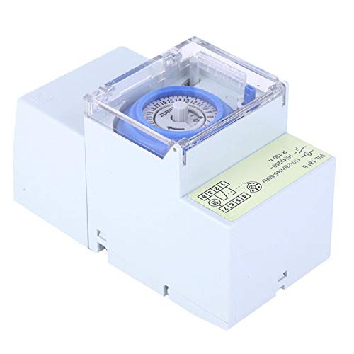 menfad Mechanical Timer, 24-Hour Mechanical SUL181H Timer, Quartz Motor Timer, Stable Performance, for Neon Lights/Water Heaters/Street Lamps