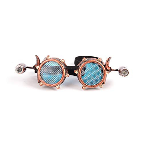 Lelinta Steampunk Goggles Vintage Barbed Wire Lens Rave Glasses