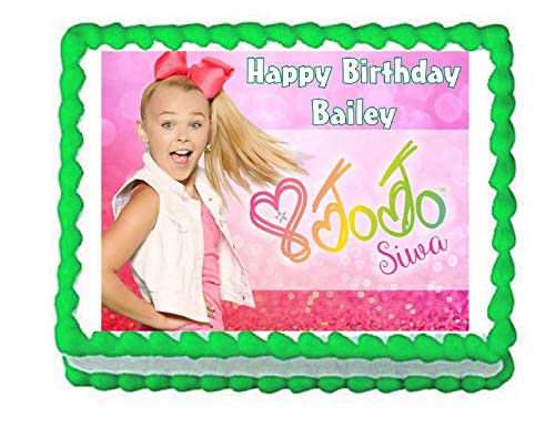 Cakes for Cures JoJo Siwa Party Edible Cake Image Cake Topper Frosting Sheet Decoration