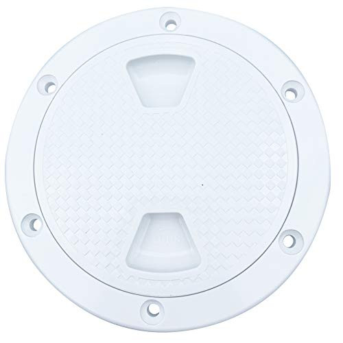NVAAV 8'' Round Inspection Deck Plate Hatch with Detachable Cover and Pre-drilled Holes, Water Tight for Marine Boat Yacht Outdoor Installations