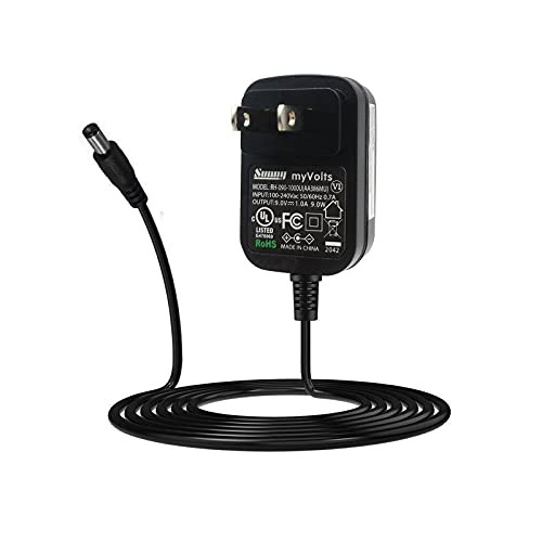 MyVolts 9V Power Supply Adaptor Replacement for Morley Mark 1 Wah Effects Pedal - US Plug