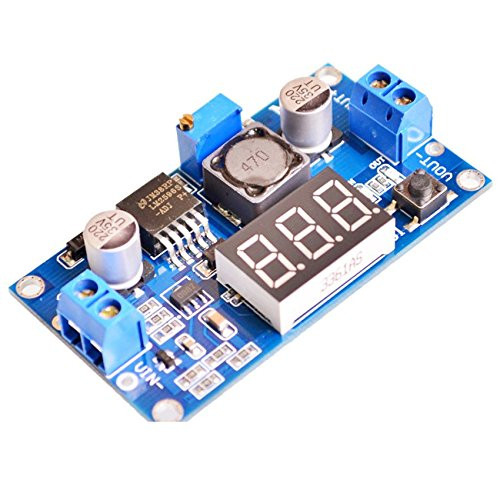 5PCS LM2596 DC-DC Adjustable Buck Module with Digital Voltmeter Display LM2596S Regulated Power Supply Module