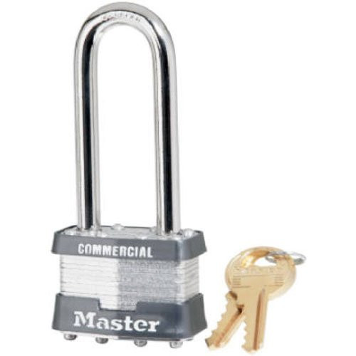 MASTERLOCK CO 1KALJ-2730 1-3/4" Laminated Padlock, 2-1/2" Long Shackle, Keyed Alike to 2730