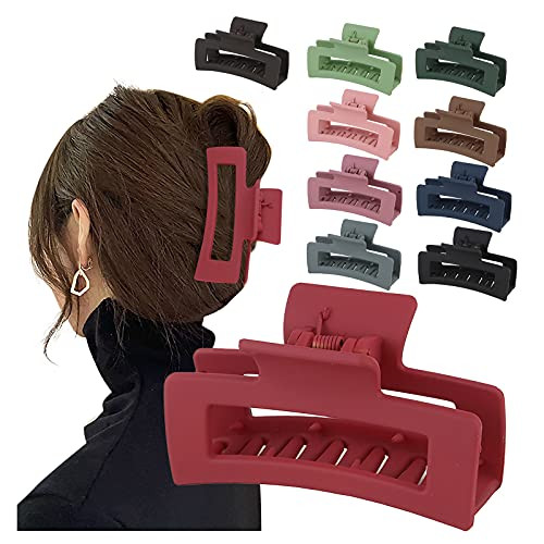 FZAI 1 PCS Big Hair Claw Clips 4 Inch Nonslip Large Claw Clip for Women and Girls Thin Hair, for Women/Girls, Fashion Hair Accessories Strong Hold Banana Hair Clips for Thick/Thin Hair FZAI 1 PCS Big Hair Claw Clips 4 Inch Nonslip Large Claw Clip for Women and Girls Thin Hair, for Women/Girls, Fashion Hair Accessories Strong Hold Banana Hair Clips for Thick/Thin Hair