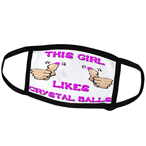 3dRose This Girl Likes Crystal Balls - Face Covers -fc-150586-1-