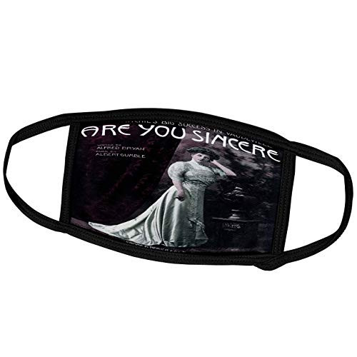 3dRose are You Sincere Vaudeville Song Sheet Music Cover Reproduction - Face Covers -fc-170725-3-